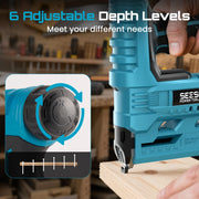 SEESII 18-Gauge Cordless Brad Nailer & Stapler with 1,000 Brad Nails – product detail 4