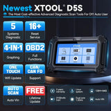 XTOOL D5S OBD2 Scanner with 16+ Reset Functions, CAN FD & FCA Support – product detail 2