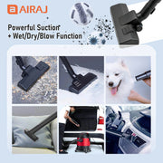 AIRAJ 5-Gallon 1200W Wet/Dry/Blow Shop Vacuum – product detail 3