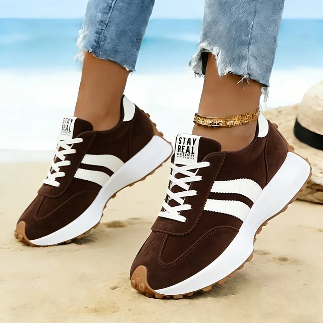 Women's Platform Lace-Up Sneakers