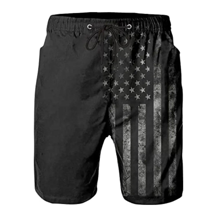 Men's Swim Trunks Quick Dry Board Shorts with Mesh Liner