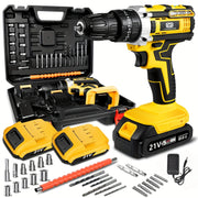 21V Cordless Drill/Driver Kit with 2-Speed Control, LED & Battery Options – featured product image