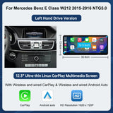 12.3-Inch Multimedia Display for Mercedes-Benz E-Class W212 with CarPlay – product detail 8