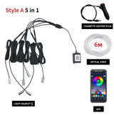 5-in-1/9-in-1 RGB Car Ambient Light Kit with App & Music Sync – product detail 7
