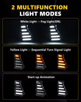 Switchback LED Fang Fog/DRL Lights for Toyota Tacoma 2024–2026 – product detail 3