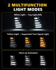 Switchback LED Fang Fog/DRL Lights for Toyota Tacoma 2024–2026 – product detail 3