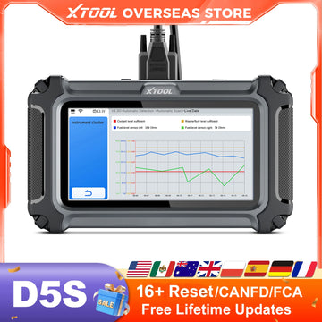 XTOOL D5S OBD2 Scanner with 16+ Reset Functions, CAN FD & FCA Support – featured product image