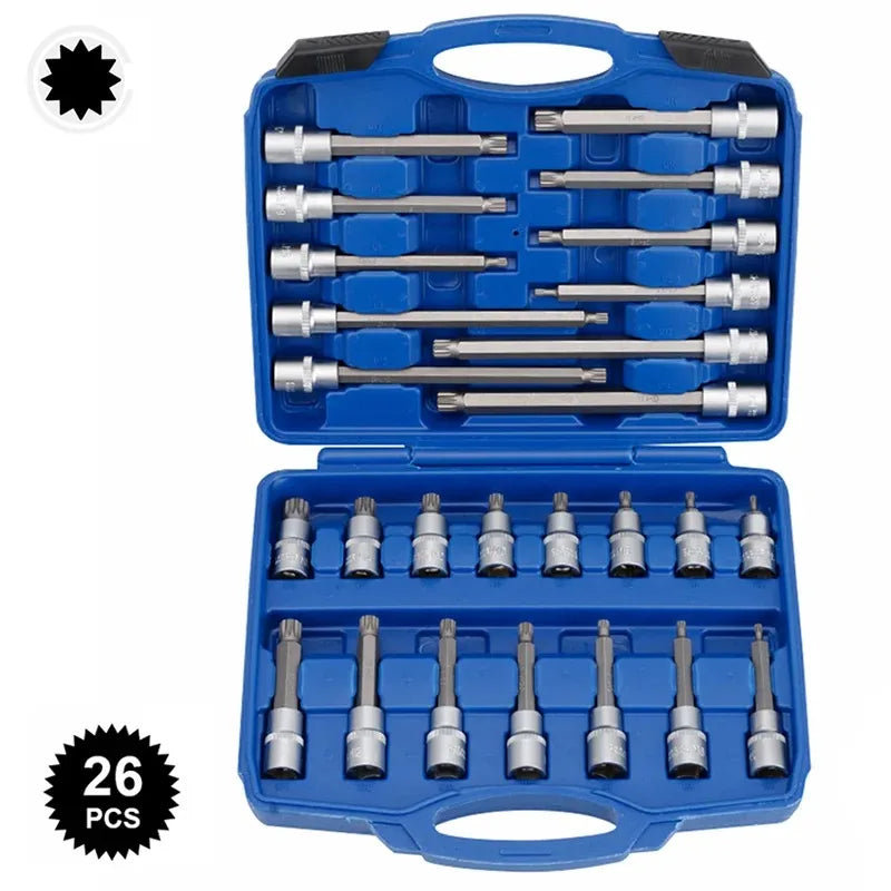 26/30/32-Piece Extended Socket and External Torx Set – product detail 2