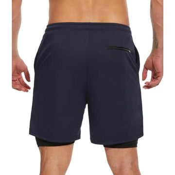 4 Pack Men's 2 in 1 Running Workout Shorts with Liner