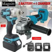 125mm Brushless Angle Grinder & Impact Wrench Combo Kit for Makita 18V Batteries – product detail 6