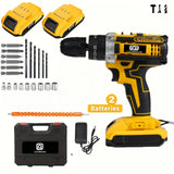 21V Cordless Drill/Driver Kit with 2-Speed Control, LED & Battery Options – product detail 7