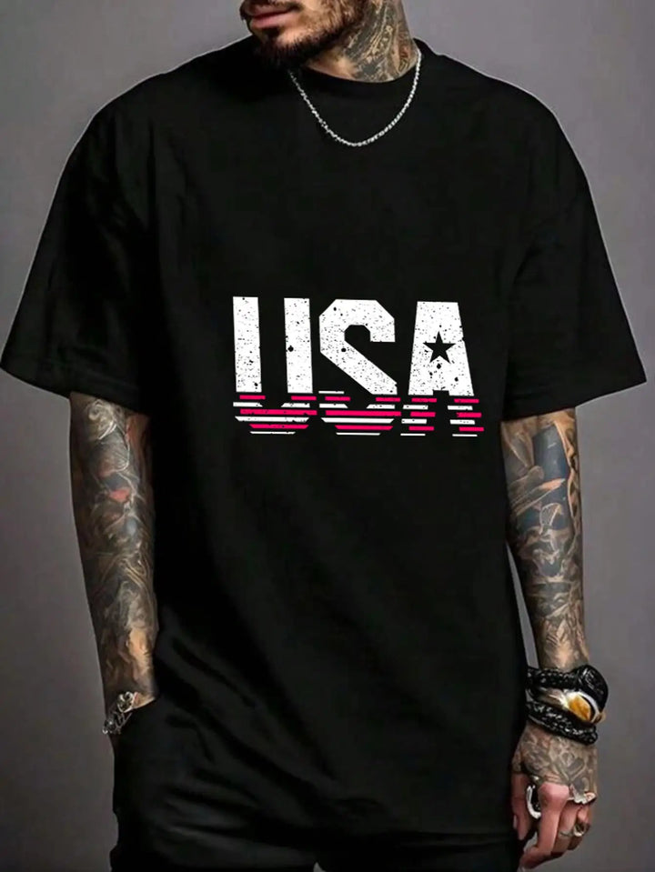 Men’s Cotton Graphic T-Shirt – Casual Y2K Crew Neck Tee