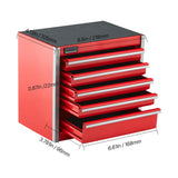 SucceBuy 5-Drawer Portable Metal Tool Box for Garage & Workshop Storage – product detail 8