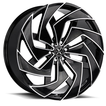 Xcess X04 Gloss Black Milled Wheel
