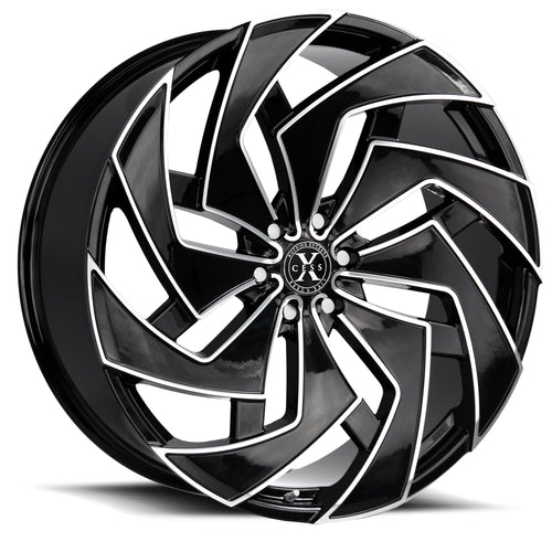 Xcess X04 Gloss Black Milled Wheel