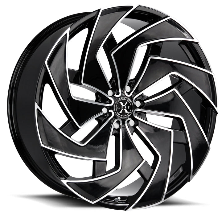 Xcess X04 Gloss Black Milled Wheel