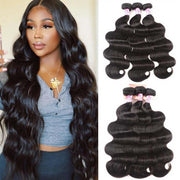 Body Wave Human Hair Bundle Extensions – Natural Black