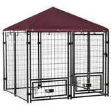 5' x 5' Outdoor Dog Kennel with Waterproof UV-Resistant Roof