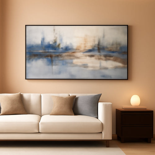 Blue Gray GalleryStandard Canvas Framed WallArt 20x40