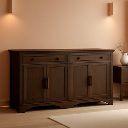 63 in. Brown Country-Style Sideboard Credenza