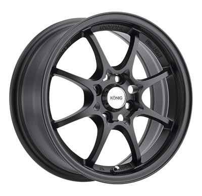 Konig Helium Matte Black Wheel – 15x6.5