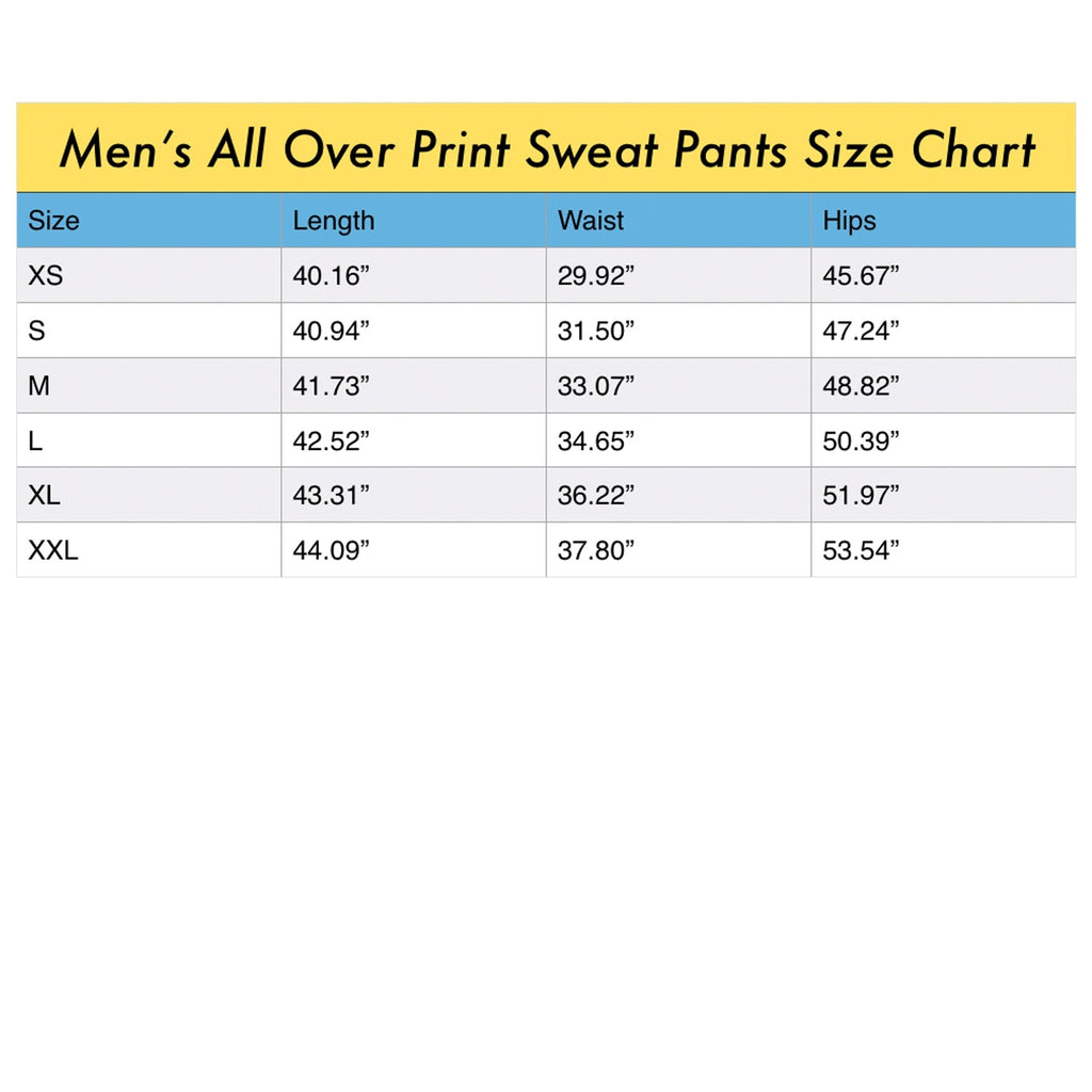 AT THE HARBOUR Men's All Over Print Sweatpants