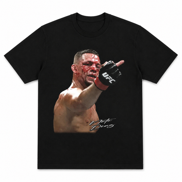 Nate Diaz Middle Finger T-Shirt, Nate Diaz Shirt, Unisex Ufc Shirt