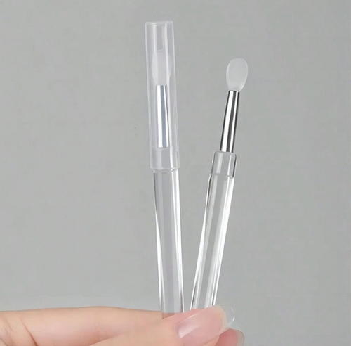 Silicone Nail Chrome Powder Applicator Brush