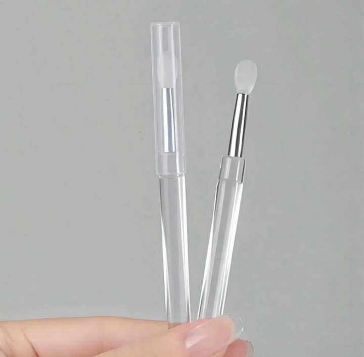 Silicone Nail Chrome Powder Applicator Brush
