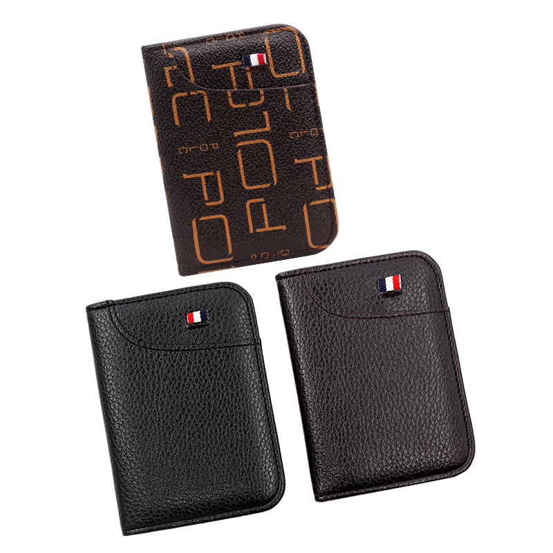 Men's Thin Portable Multi-function Large Capacity Protective Sleeve Card Holder Bag