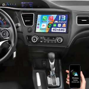 9 Inch Android 13 Car Radio for Honda Civic 2013-2017 with Wireless Carplay Android Auto, Car Stereo with Mirror Link Bluetooth FM/RDS Wifi GPS