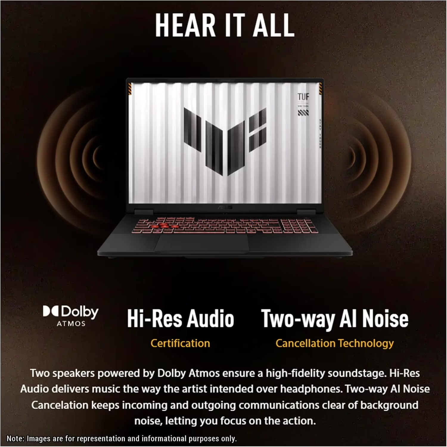 TUF Gaming Laptop A18 Inch - NVIDIA RTX 5060 - AMD Ryzen 7 260 - 18" WUXGA Display 144Hz - 32GB RAM - 1TB Pcie SSD -RGB Backlit Keyboard - Thunderbolt 4 - FHD Camera - Windows 11 - Image 9